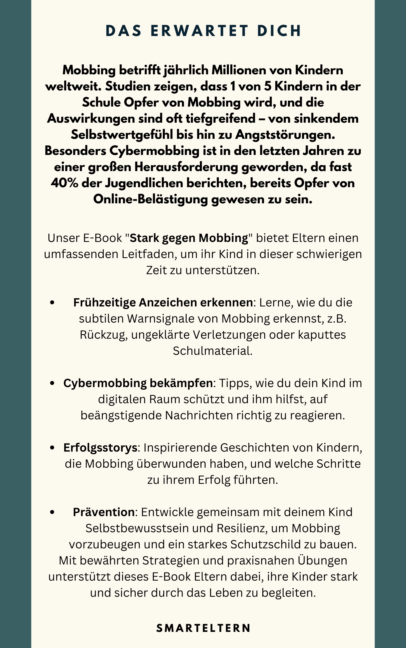 Stark gegen Mobbing - So umgehst du die 70%-Mobbingstatistik (digitaler Download)